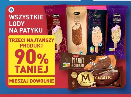 Lody na patyku Mucci Słony Karmel promocja w Aldi