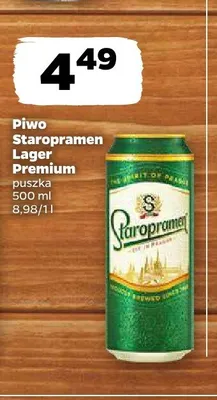 Piwo Staropramen Lager Premium promocja w Netto