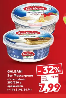 Ser mascarpone Galbani promocja w Kaufland