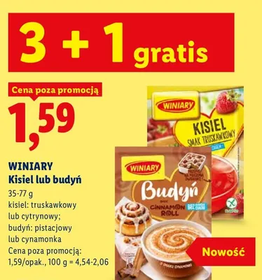 Budyń cynamonka Winiary promocja w Lidl