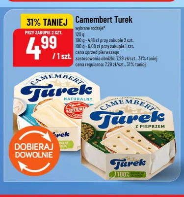 Camembert Turek naturalny promocja w POLOmarket