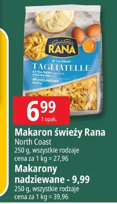 Makaron świeży Rana promocja w Leclerc