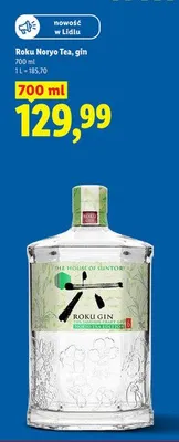 Gin Roku Noryo Tea promocja w Lidl