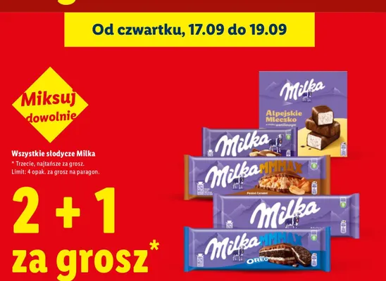 Alpejskie Mleczko o smaku waniliowym Milka promocja w Lidl