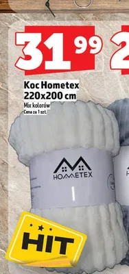 Koc Hometex 220x200cm promocja w TOPAZ