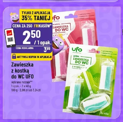 Zawieszka z kostką do WC UFO Leśna promocja w POLOmarket