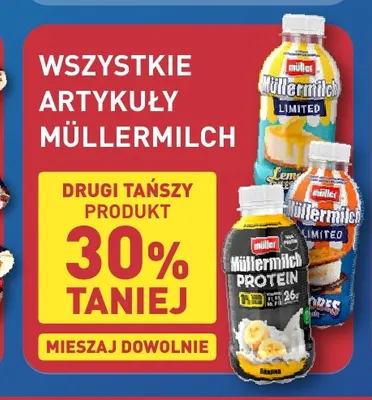 Napój mleczny Müllermilch Limited Müller promocja w Aldi