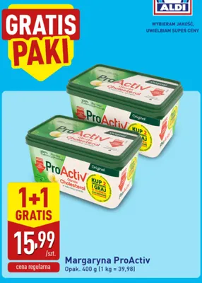 Margaryna ProActiv promocja w Aldi