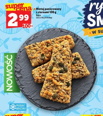 Mintaj panierowany z ziarnami Rekin promocja w TOPAZ