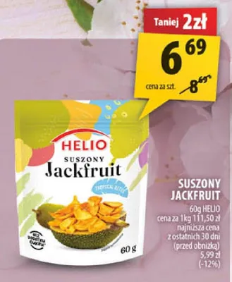 Suszony jackfruit Helio promocja w Arhelan