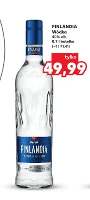 Wódka Finlandia 40% alk. promocja w Kaufland