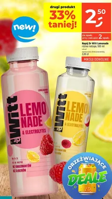 Napój Dr Witt Lemonade & Electrolytes Lemon Raspberry Flavour promocja w Dealz
