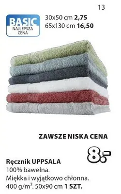 Ręcznik UPPSALA promocja w Jysk