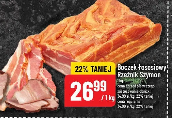 Boczek łososiowy  promocja w POLOmarket