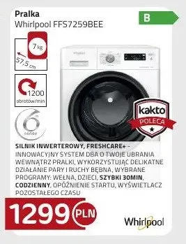 Pralka FFS7259BEE promocja w kakto.pl