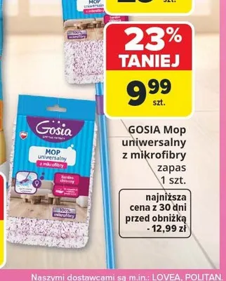 Mop uniwersalny z mikrofibry zapas Gosia promocja w Carrefour