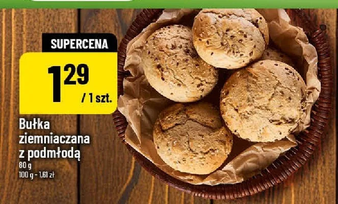 Bułka ziemniaczana z podmłodą promocja w POLOmarket