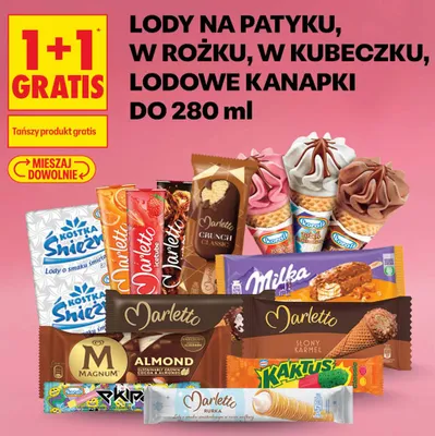 Lody na patyku Crunch Classic Marletto promocja w Biedronka