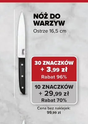 Nóż do warzyw Consigli promocja w Intermarche
