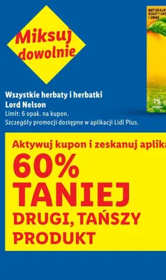 Herbata wszystkie rodzaje promocja w Lidl