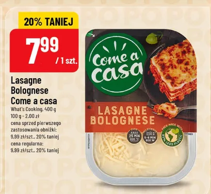 Lasagne Bolognese promocja w POLOmarket