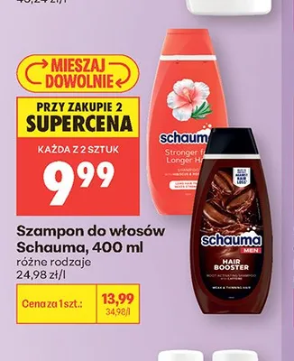 Szampon do włosów Schauma Men Hair Booster promocja w Biedronka