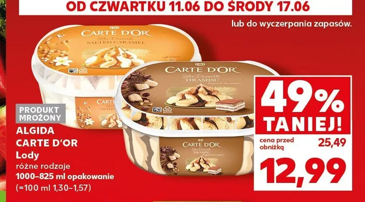 Lody Carte d'Or promocja w Kaufland