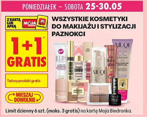 Kosmetyki do makijażu i stylizacji paznokci promocja w Biedronka
