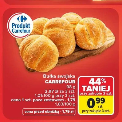 Bułka swojska CARREFOUR promocja w Carrefour