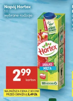 Napój Hortex promocja w Delikatesy Centrum