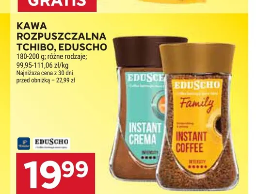 Kawa rozpuszczalna Eduscho Family Instant Coffee promocja w Stokrotka