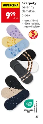 Skarpety baleriny damskie promocja w Biedronka