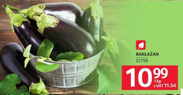 Bakłażan promocja w Selgros