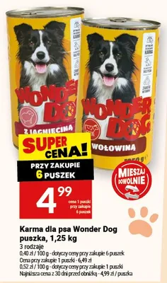 Karma puszka dla psa Wonder Dog promocja w Twój Market