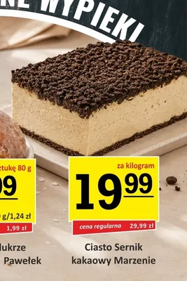 Ciasto Sernik kakaowy Marzenie promocja w Gram Market