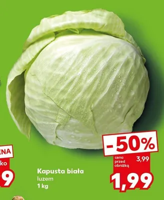 Kapusta biała luzem promocja w Kaufland