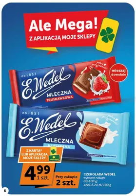 Czekolada mleczna klasyczna E.Wedel promocja w Euro Sklep