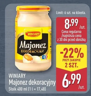 Majonez dekoracyjny promocja w Aldi