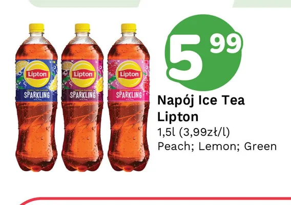 Napój Ice Tea Lipton Lemon promocja w Limonka