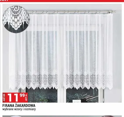 Firana żakardowa promocja w Merkury Market