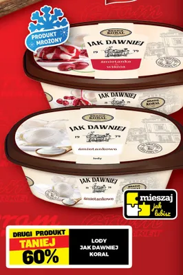 Lody Jak Dawniej śmietanka z wiśnią Bracia Koral promocja w Gram Market