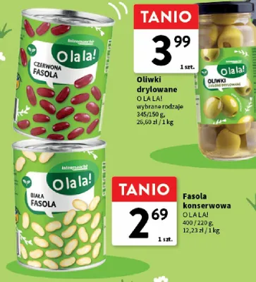 Oliwki drylowane zielone O la la! promocja w Intermarche