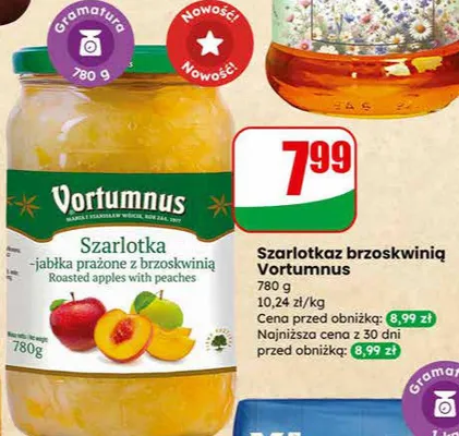 Szarlotka z brzoskwinią promocja w Dino