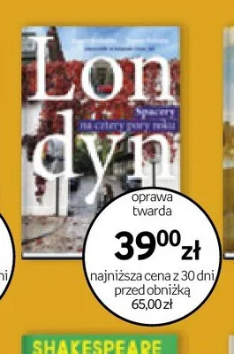 Książka Londyn Spacery na cztery pory roku oprawa twarda promocja w Empik