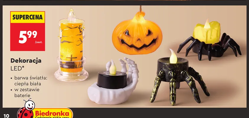 Dekoracja LED promocja w Biedronka