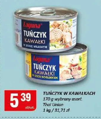 Tuńczyk w kawałkach promocja w Chorten