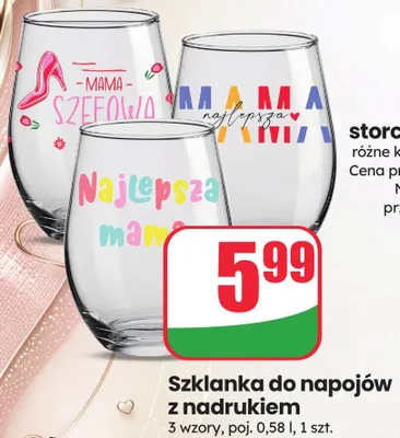 Szklanka do napojów 420 ml promocja w Dino