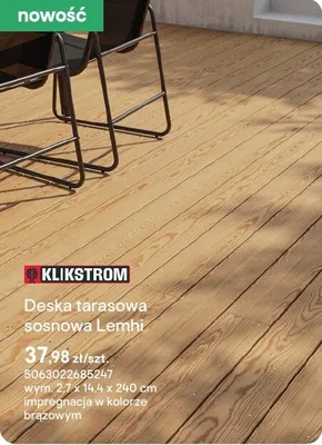 Deska tarasowa sosnowa Lemhi promocja w Castorama