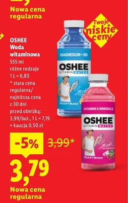 Woda witaminowa Oshee promocja w Lidl