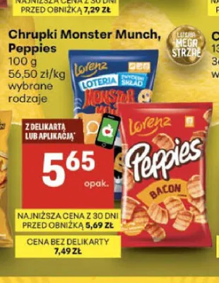 Chrupki Monster Munch promocja w Delikatesy Centrum
